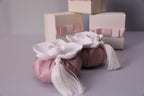 Handmade Scented Orchid Sachet – Pink Cushion with White Flower & Gift Box