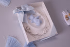 Blue Teddy Bear Keepsake Frame – Baby Shower Favor & Nursery Décor