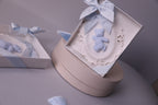 Handmade Scented Plaster Teddy Bear – Baby Blue Decorative Gift with Box