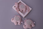 Handmade Scented Plush Elephant Toy – Pink Baby Gift with Gift Box