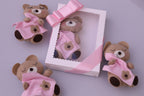 Handmade Scented Plush Teddy Bear – Baby Gift with Pink Blanket & Gift Box