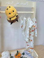 Citrus Bee Newborn Gift Set – Organic Cotton Baby Clothes & Plush Toy Arrangement