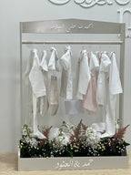 Elegant Newborn Welcome Gift Set – Neutral White & Soft Pastels